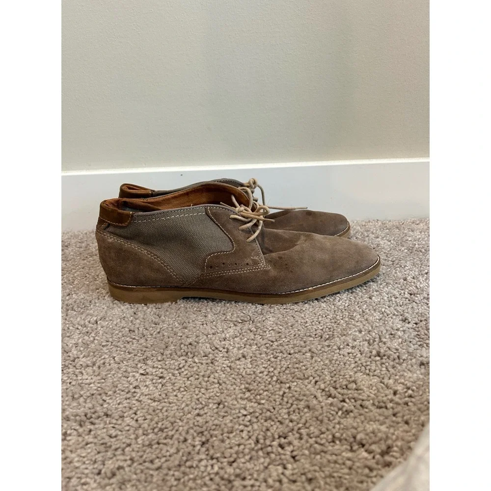Venturini Mens Brown Suede Textile Chukka Boots TAN Mens Size 12‎ Shoes #2227